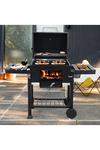 Living and Home Carbon Steel Grill Mobile Stove Charcoal BBQ thumbnail 1