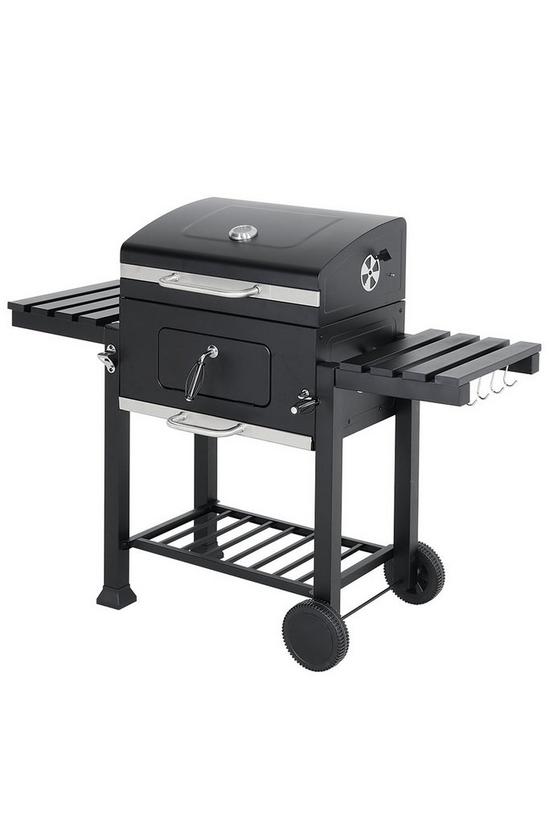 Living and Home Carbon Steel Grill Mobile Stove Charcoal BBQ 2
