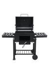 Living and Home Carbon Steel Grill Mobile Stove Charcoal BBQ thumbnail 3