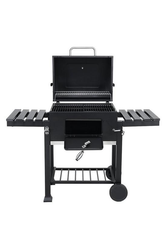Living and Home Carbon Steel Grill Mobile Stove Charcoal BBQ 3