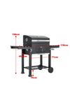 Living and Home Carbon Steel Grill Mobile Stove Charcoal BBQ thumbnail 6
