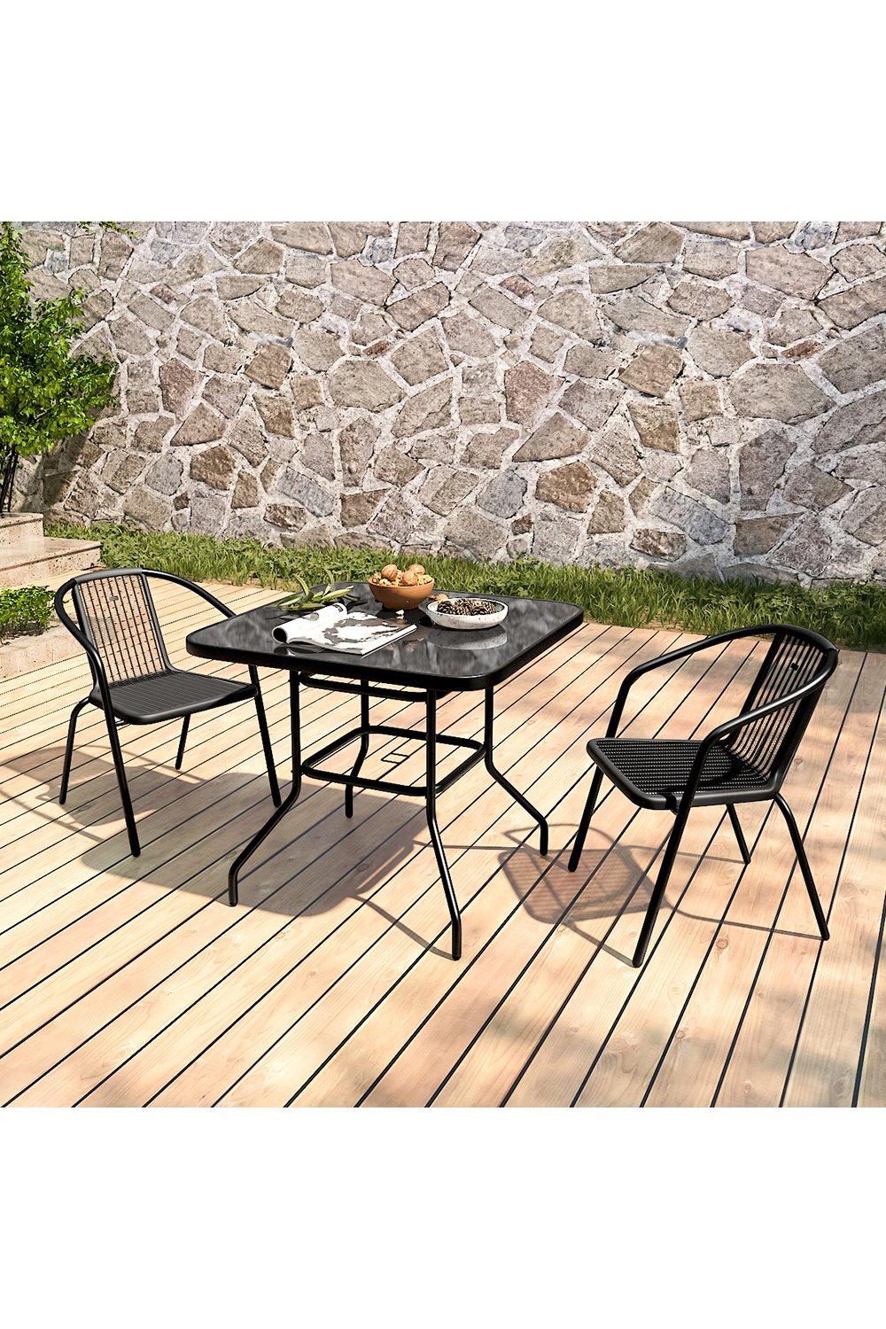 2 Seater Outdoor Garden Dining Bistro Set