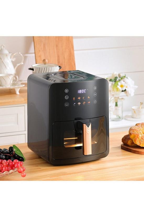 Living and Home 5L Black Digital Air Fryer with Visual Window 2