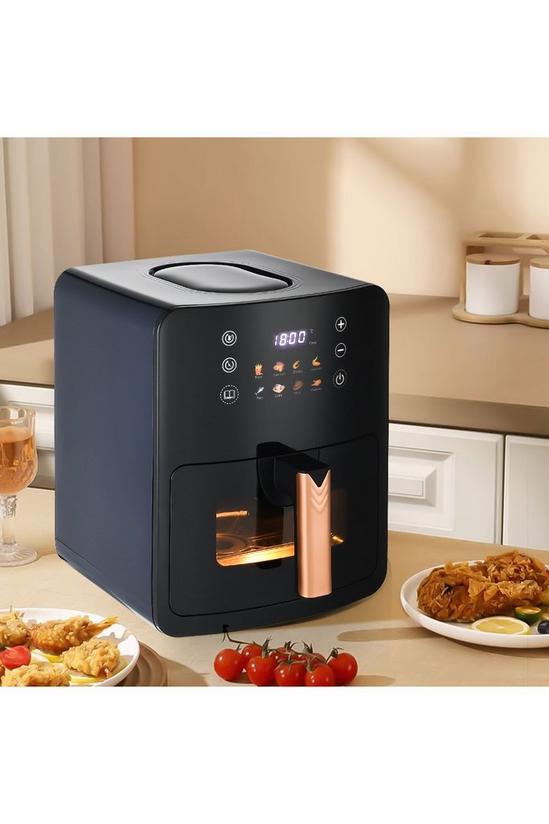 Living and Home 5L Black Digital Air Fryer with Visual Window 3