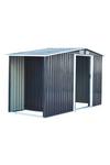 Living and Home Garden Metal Storage Shed with Log Storage thumbnail 3