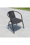 Living and Home Rattan Stacking Garden Chairs Set of 4 thumbnail 6