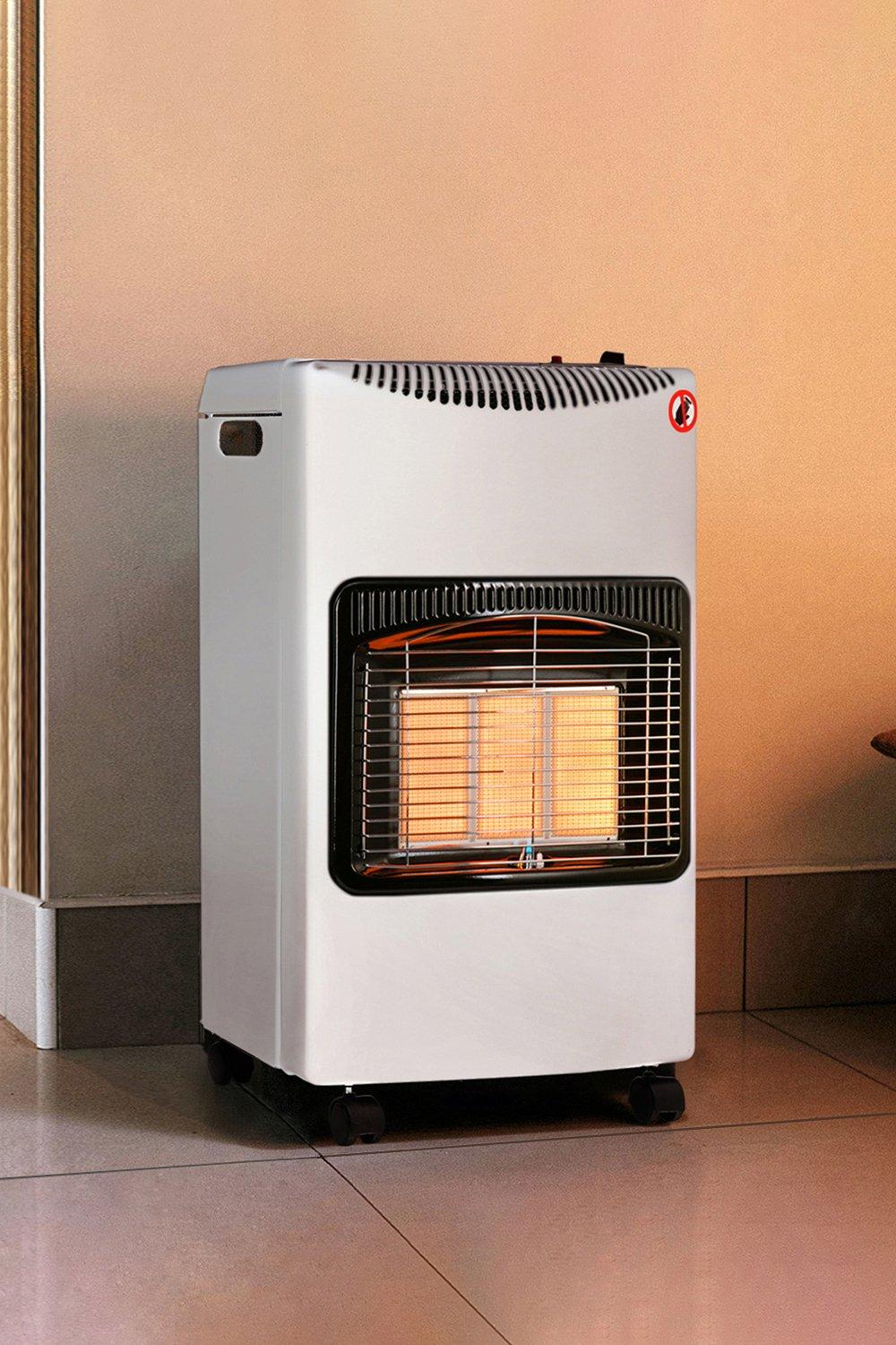 Portable 4.2kW Ceramic Gas Heater with Wheels