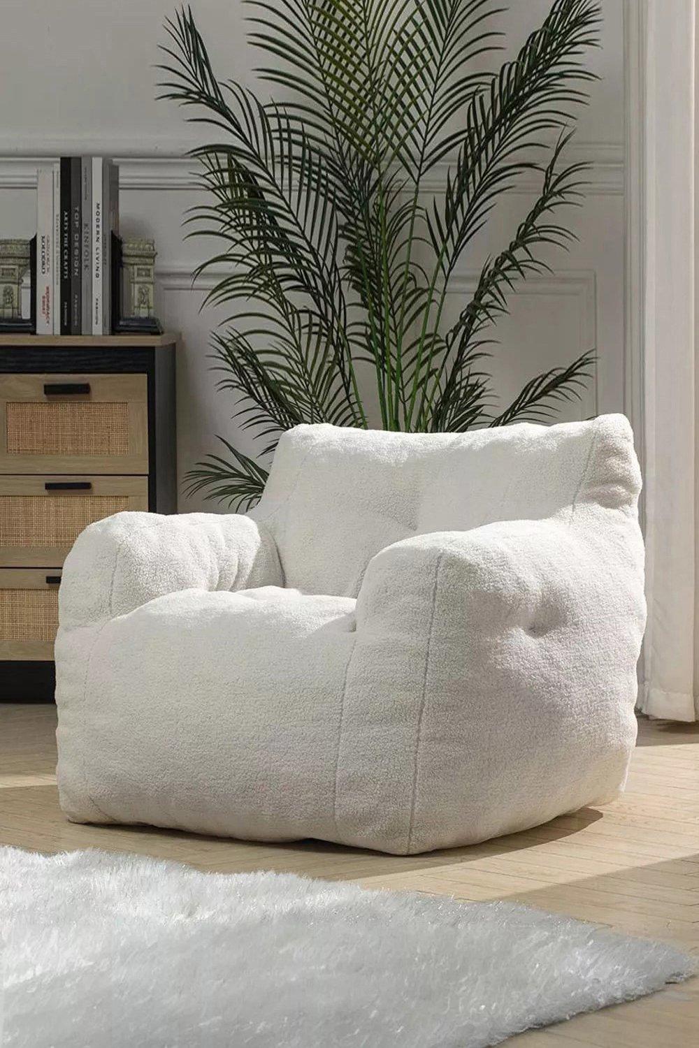 Ultra Soft Sponge Bean Bag Chair Single Sofa
