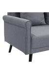 Living and Home 2 Seater Upholstered Sofa Fabric Armchair Loveseat thumbnail 5