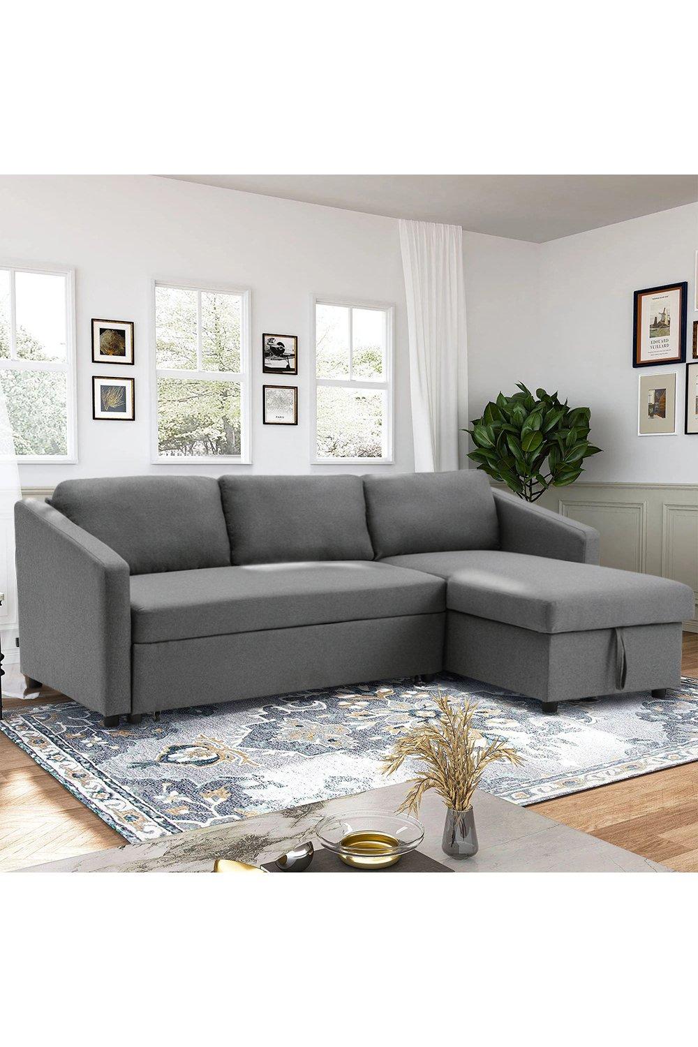 Pull Out Corner Sofa Bed 3 Seater
