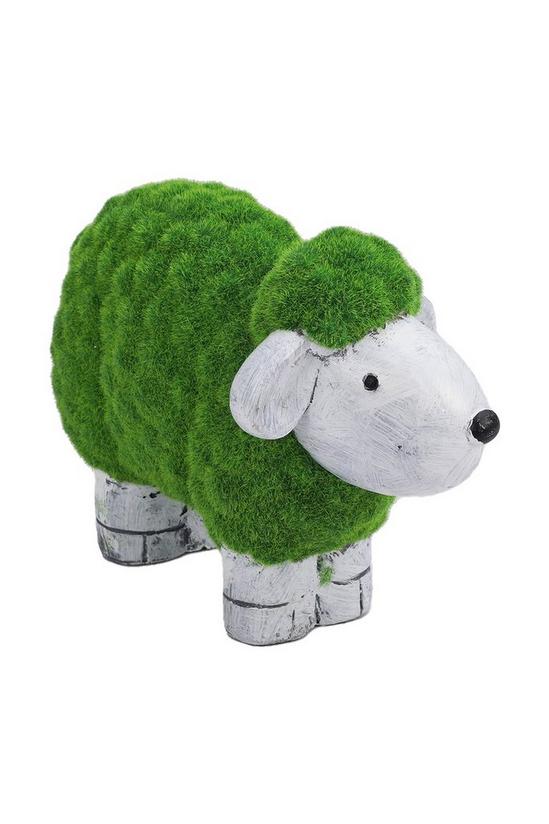 Living and Home Sheep Garden Ornament Grass and Stone Effect Animal Statue 2