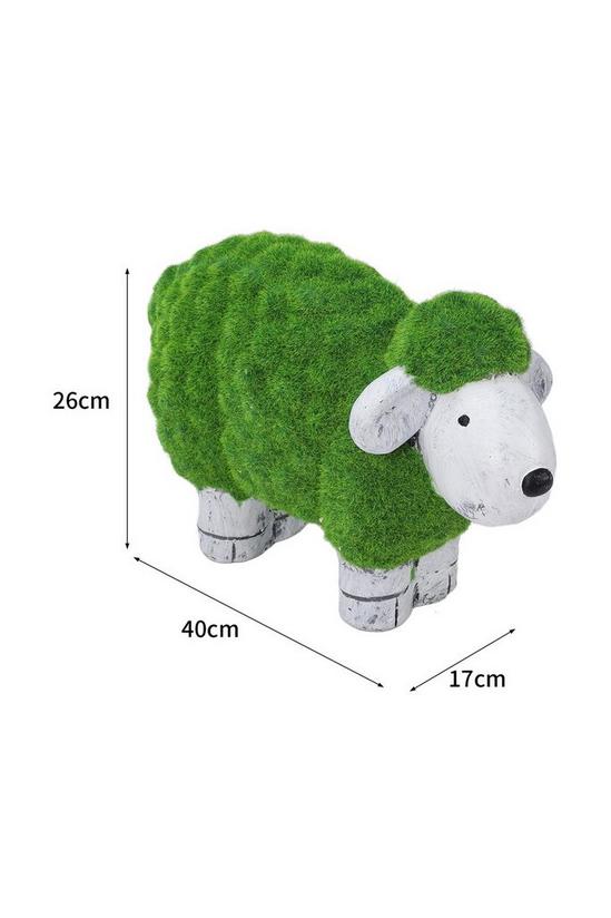 Living and Home Sheep Garden Ornament Grass and Stone Effect Animal Statue 6