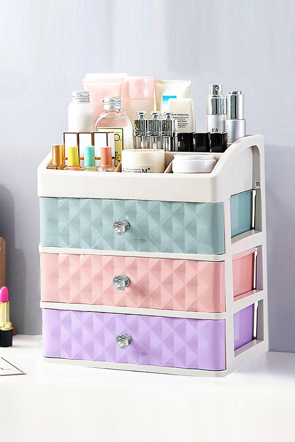 Living And Home - Cosmetic Organizer Top Lipstick Organizer Dustproof Miscellaneous Storage Box - Multi - Size One Size