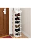Living and Home 7 Tiers Shoe Rack Organizer Storage Stand Shelf Space Saving White thumbnail 5