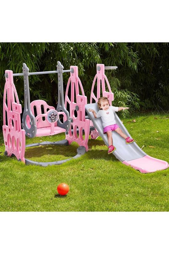Living and Home 3 in 1 Children Swing and Slide Set Toddler Climber Playset 3
