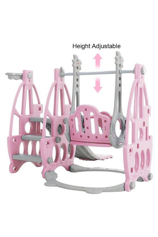 Living and Home 3 in 1 Children Swing and Slide Set Toddler Climber Playset 4