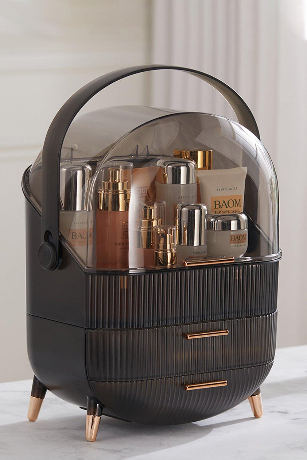 Cosmetic Organizer Box Desktop Jewelry Storage Case