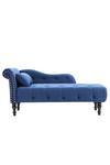 Living and Home Vintage Tufted Left Hand Chaise Lounge Chair thumbnail 2