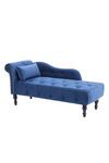 Living and Home Vintage Tufted Left Hand Chaise Lounge Chair thumbnail 5
