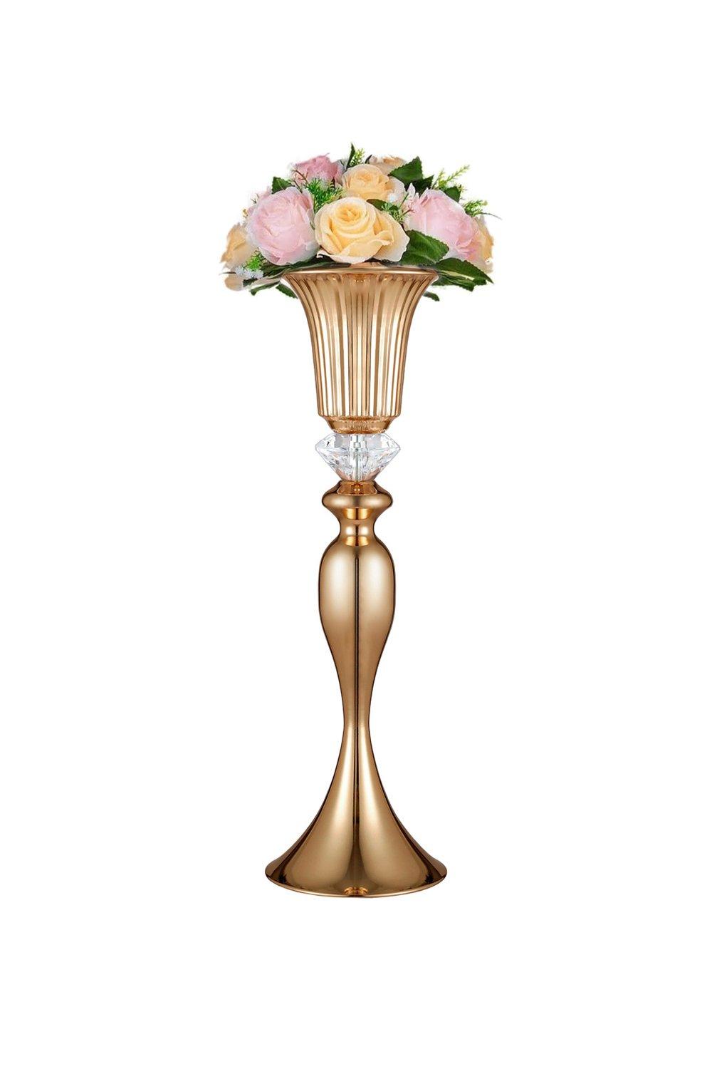 Metal Trumpet Vase Wedding Centerpiece