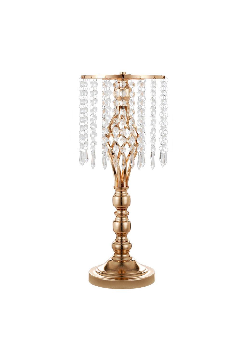 Crystal Tall Vase Table Centerpiece