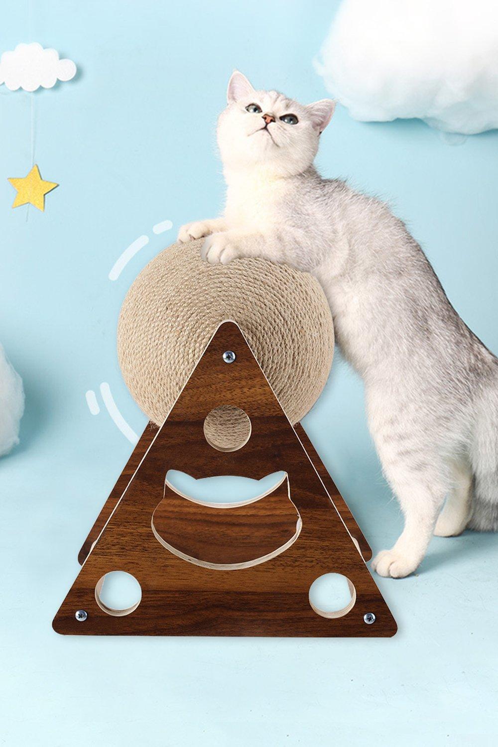 Cat Scratching Ball Natural Sisal Board Scratcher Pet Toy