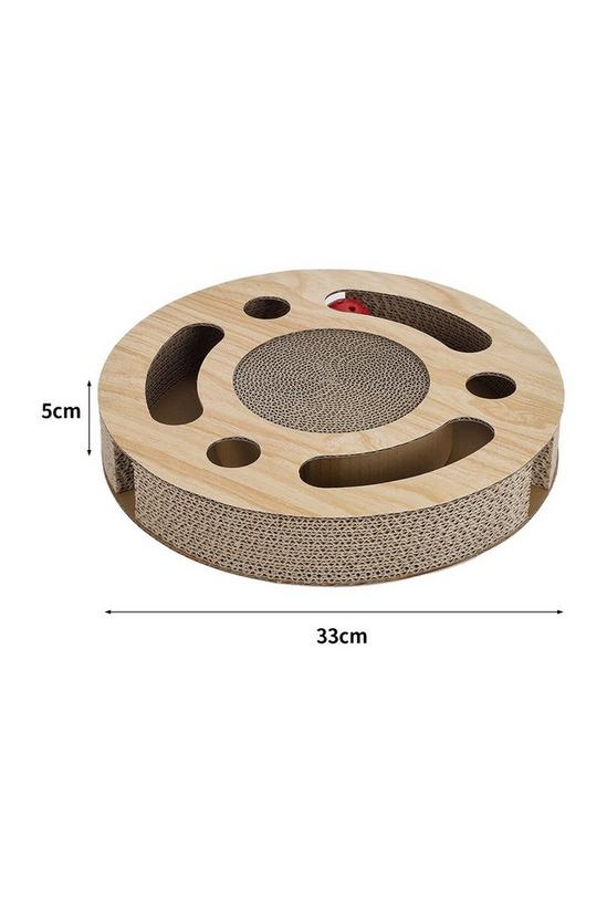 Living and Home Round Cat Scratcher with Ball Toy 2