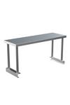 Living and Home Stainless Steel Catering Table Top Bench Over Shelf Kitchen Worktop Commercial thumbnail 1