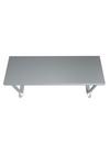 Living and Home Stainless Steel Catering Table Top Bench Over Shelf Kitchen Worktop Commercial thumbnail 3