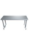 Living and Home Stainless Steel Catering Table Top Bench Over Shelf Kitchen Worktop Commercial thumbnail 5