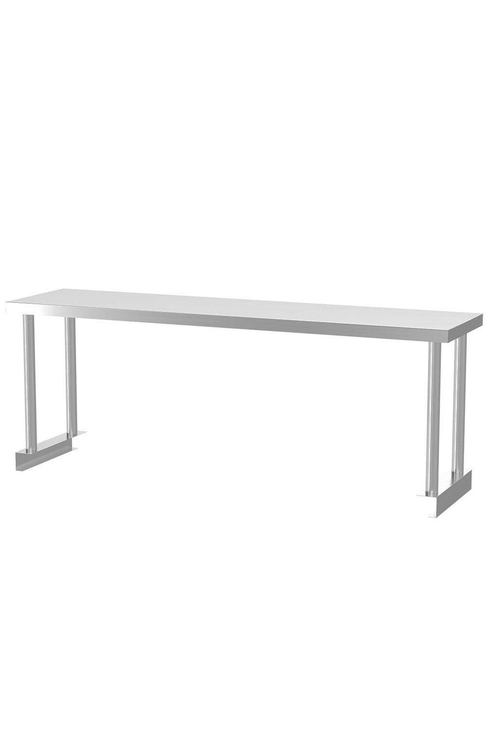 Stainless Steel Catering Table Top Bench Over Shelf Kitchen Worktop Commercial