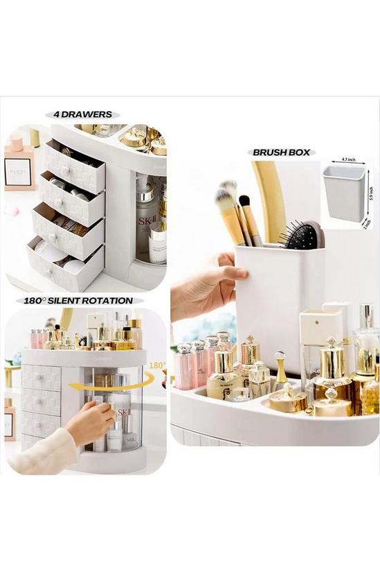 Living and Home Four Drawers Desktop Makeup Cosmetic Organizer 3