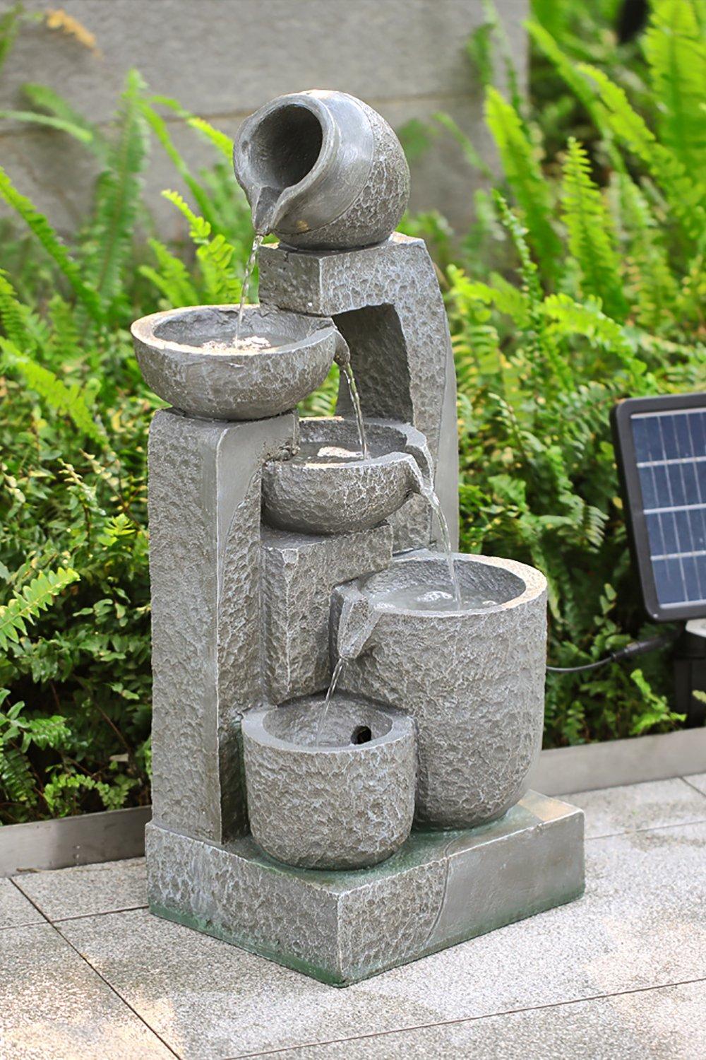 Solar-powered Water Fountain for Outdoors & Garden