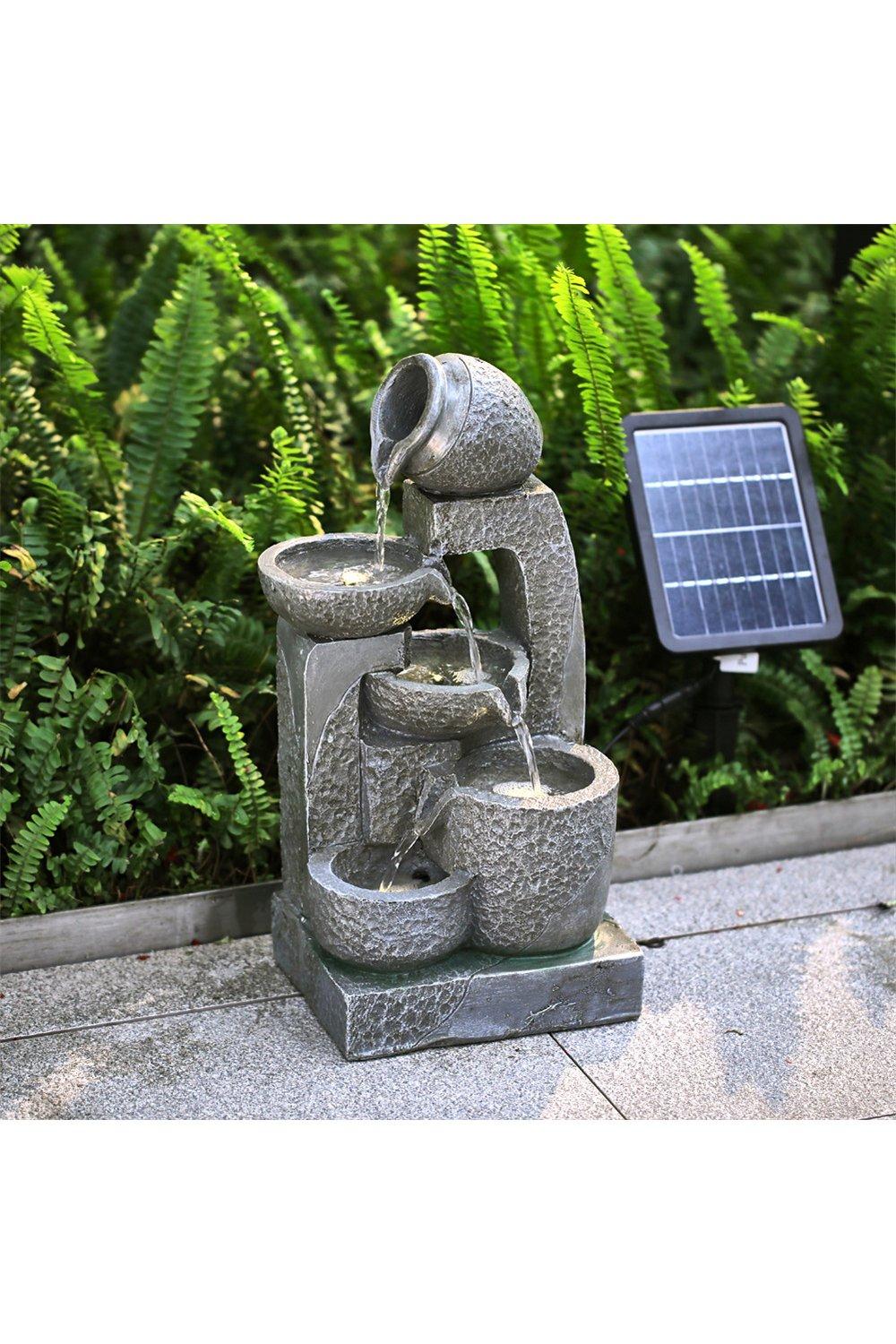 Solar-powered Garden Water Fountain for Outdoors