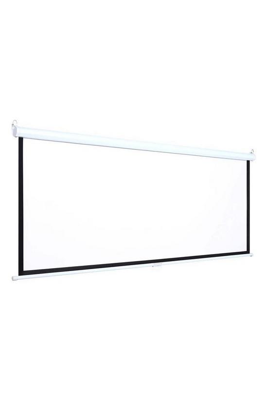 Living and Home 100" Manual Wall/Ceiling Mounted Projector Screen 4