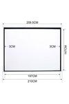 Living and Home 100" Manual Wall/Ceiling Mounted Projector Screen thumbnail 6