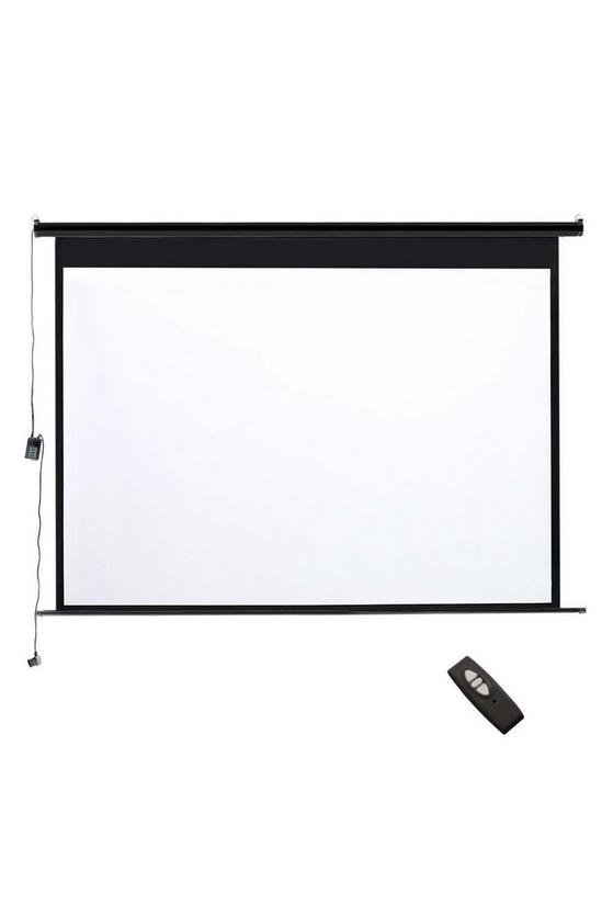 Living and Home 100" Electric Projector Screen with Remote Control 3