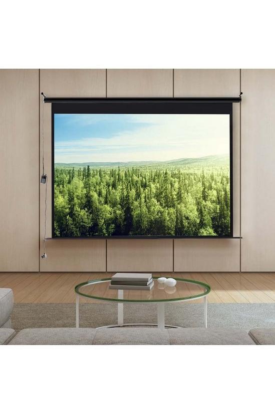 Living and Home 100" Electric Projector Screen with Remote Control 5