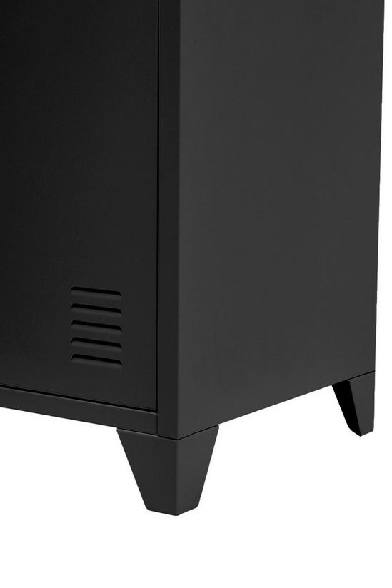 Living and Home Office Metal Tall Storage Filing Cabinet Single Door 3 Layer Locker 6