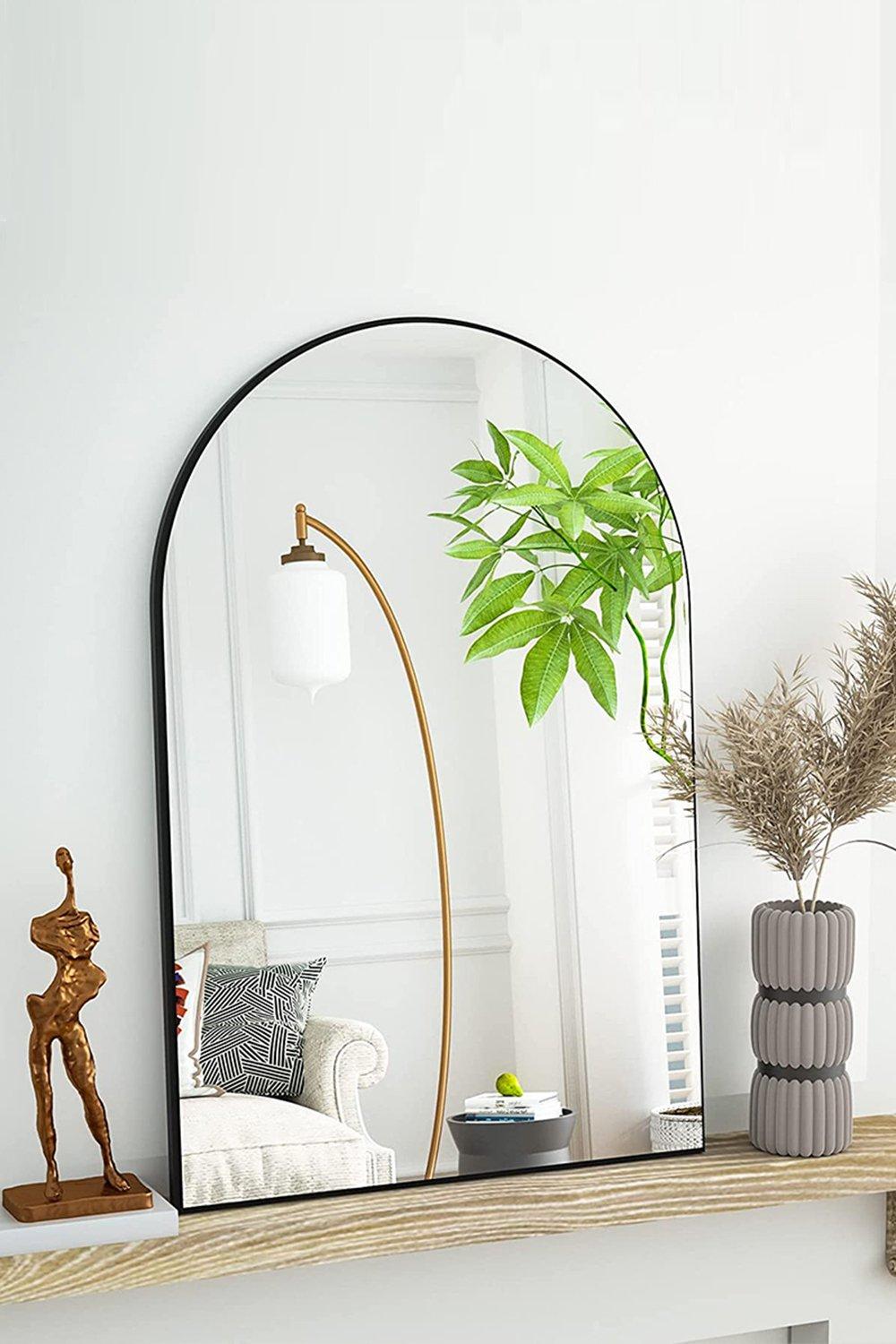 40cm W x 50cm H Contemporary Arched Wall Mirror