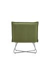 Living and Home Modern Linen Accent Chair with Metal Base thumbnail 4