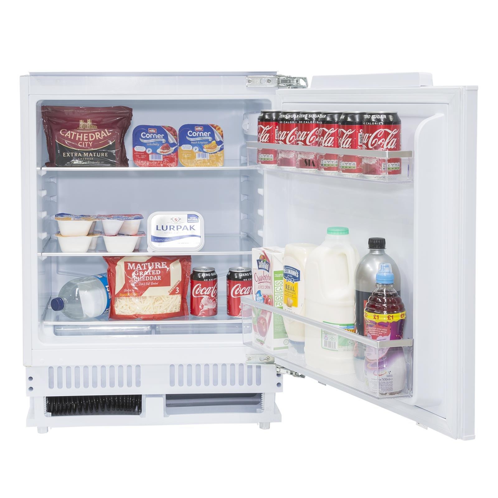 136L Built In White Integrated Under Counter Fridge With Auto Defrost RFU101