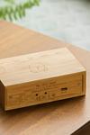 Gingko Design Flip Click Clock with LED Display & Alarm Natural Bamboo Wood thumbnail 4
