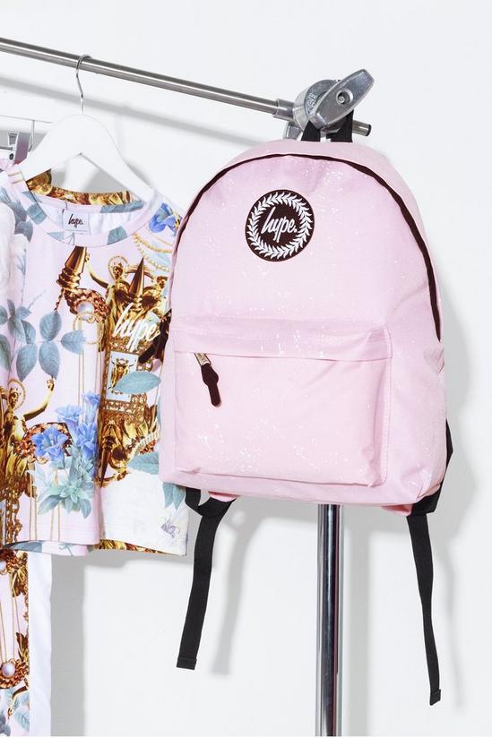Hype Baby Pink With White Speckle Backpack 4