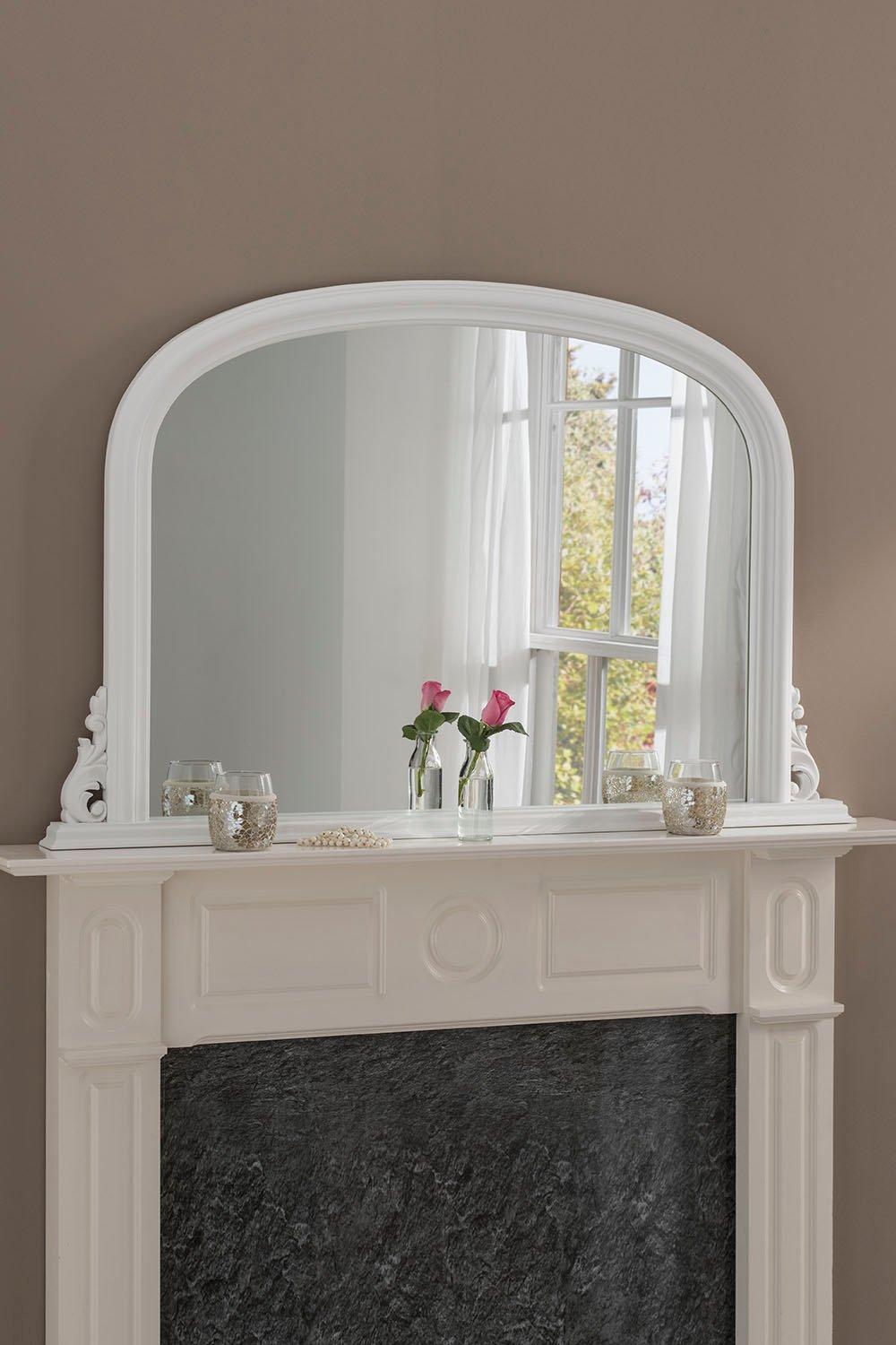 Classic Overmantle mirror White 122(w) x 77cm(h)