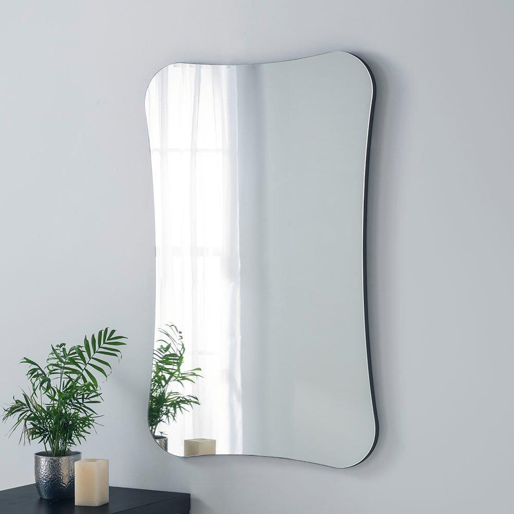 Barnsbury Frameless Black Organic Mirror 90x60cm