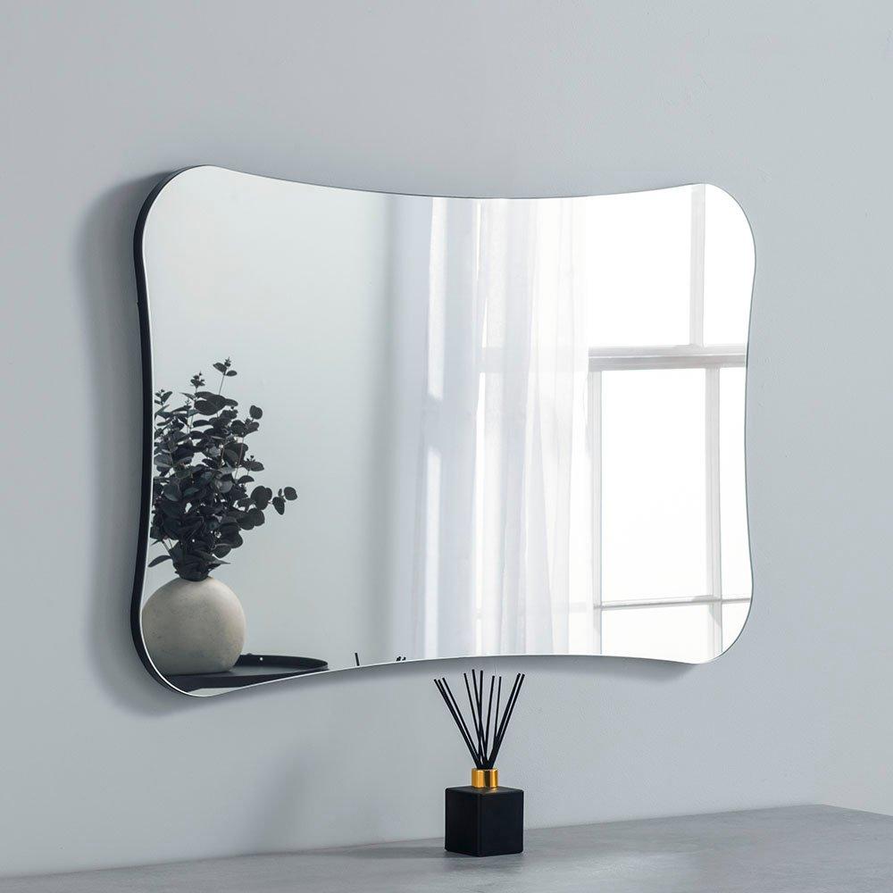 Barnsbury Frameless Black Organic Mirror 120x80cm
