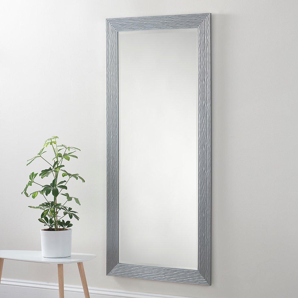 Wave Gloss Silver Full length mirror 170x79cm