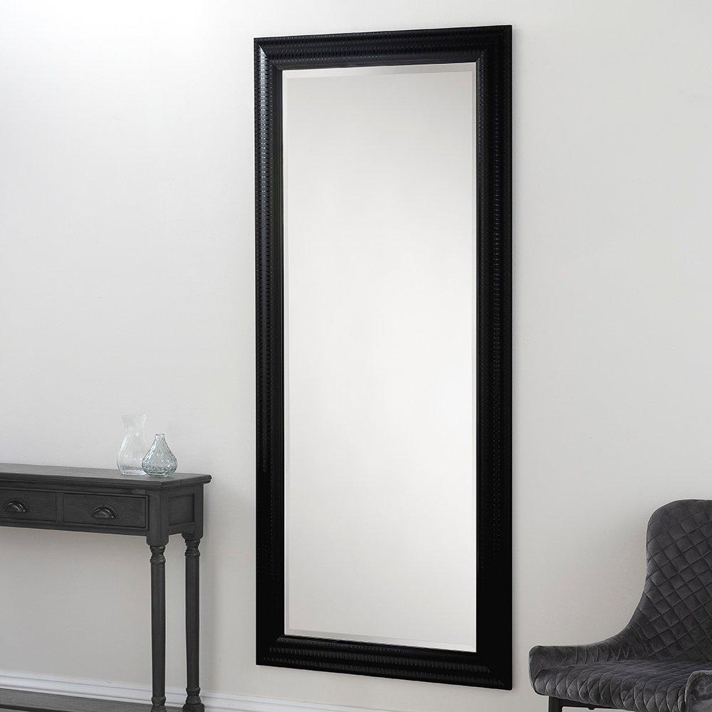 Textured Black Full length mirror 170x79cm