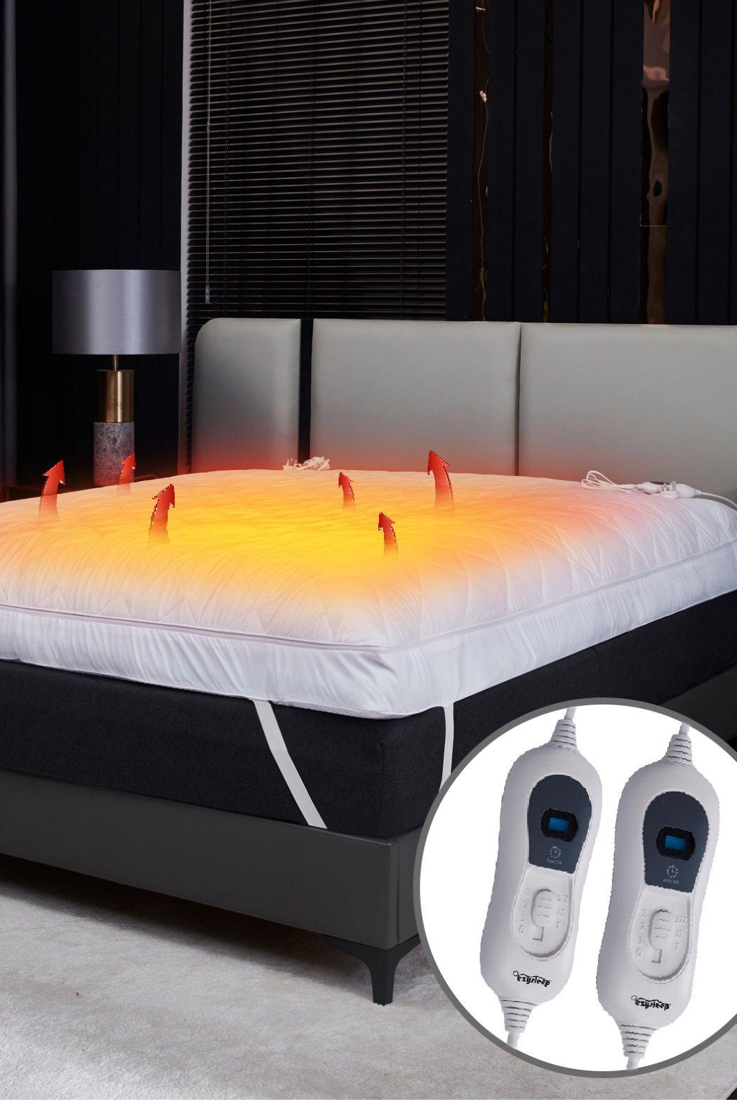 4 Inch Extra Thick Heated Mattress Topper